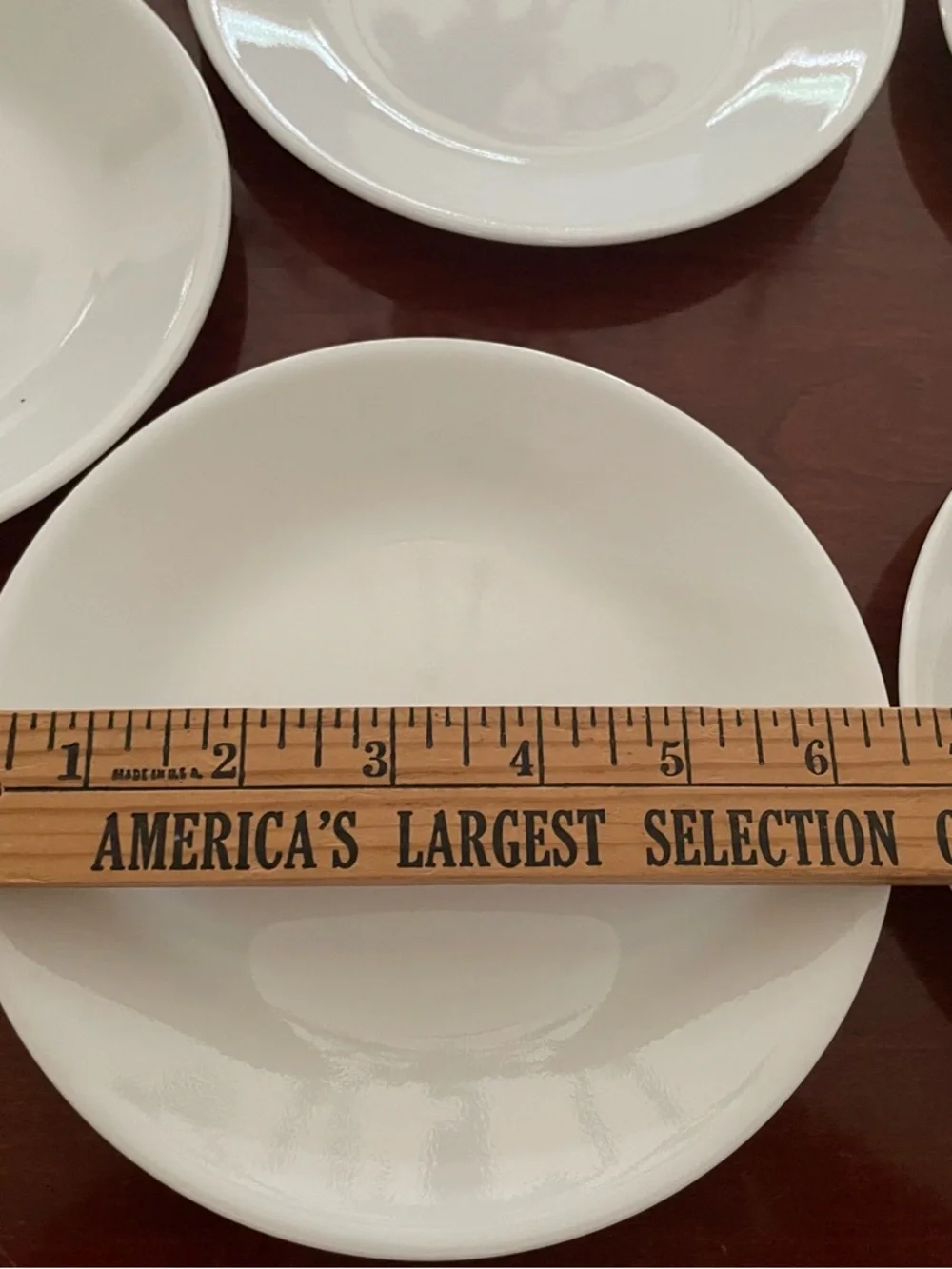 Corelle (6) Winter Frost White Bread & Butter Plates 6¼” , excellent condition